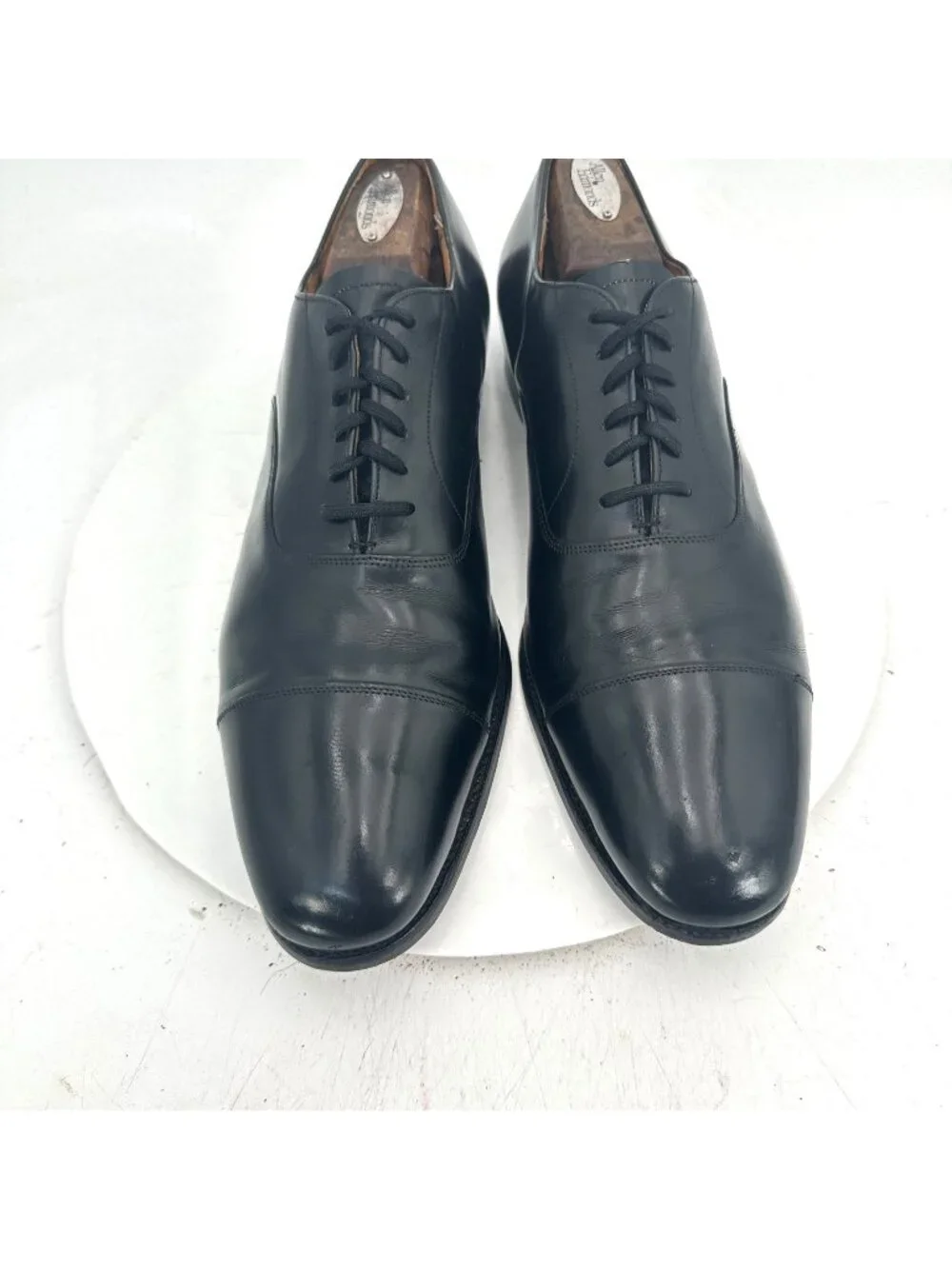 Church's Men Size 12AA Black Leather Cap Toe Lace Up Oxford Dress Shoes